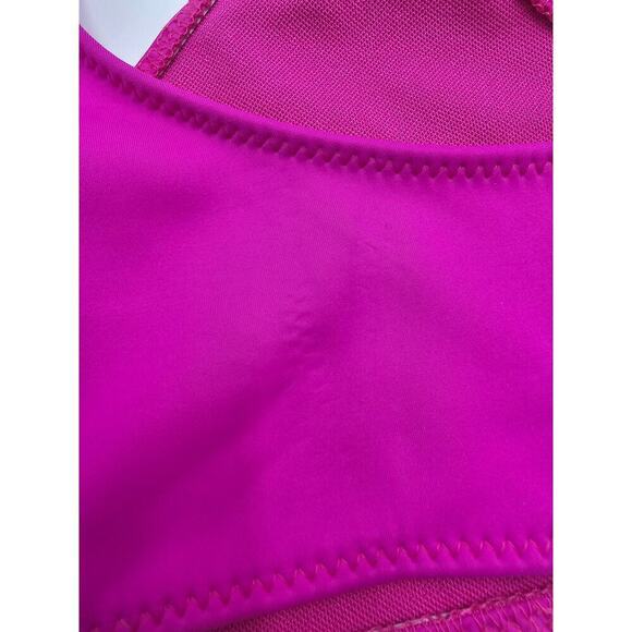 Good American Women's Fuchsia Pink Bikini Top XS/0 & High Rise Bottoms M/2 NWT - Picture 15 of 16